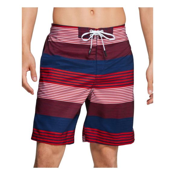 Speedo Shorts Speedo Mens Red Lightweight Active Striped Athletic